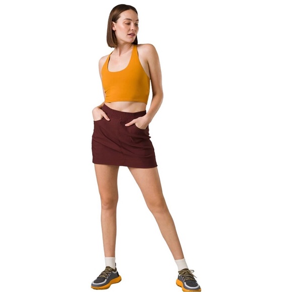 prAna Halle E-Waist Skort II Color Cacao size 6 high rise women’s adventure - Picture 15 of 15